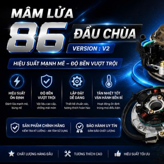 Bộ lửa 86 VỚT QUA LĂNG V2 cho ae 67 wave dream cup chaly ̣̣ ( hệ máy 4 lỗ )