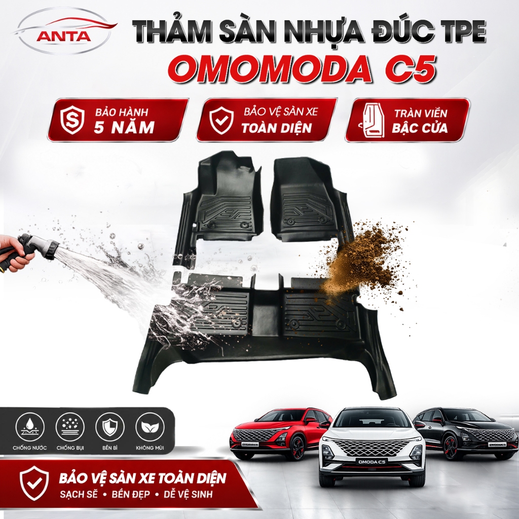 Thảm Lót Sàn Xe OMODA [Đủ Các Dòng Xe] Chính Hãng OMODA C5 Tràn Viền Bậc Cửa, Chuẩn Form Cao Cấp