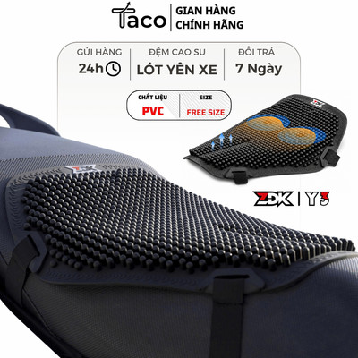 Taco - Đệm Cao Su Non ZDK Y3 Lót Yên Xe Máy Phiên Bản Mới Nâng Cấp Êm Bền Giảm Ê Mông Grab Shipper Giao Hàng