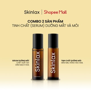 Combo 2 Tinh Chất (Serum): Dưỡng Mắt Và Giảm Thâm Môi Dạng Lăn SKINLAX 10ml