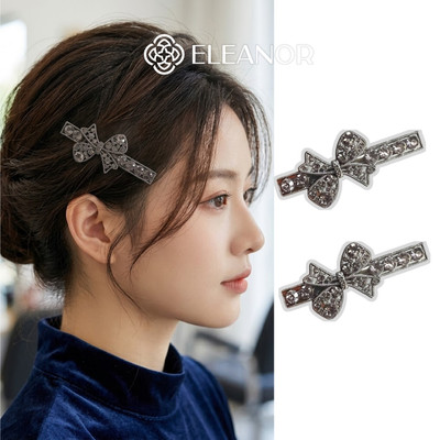 Kẹp tóc nữ Eleanor Accessories đính đá phụ kiện tóc kẹp tóc nơ tiểu thư 12189
