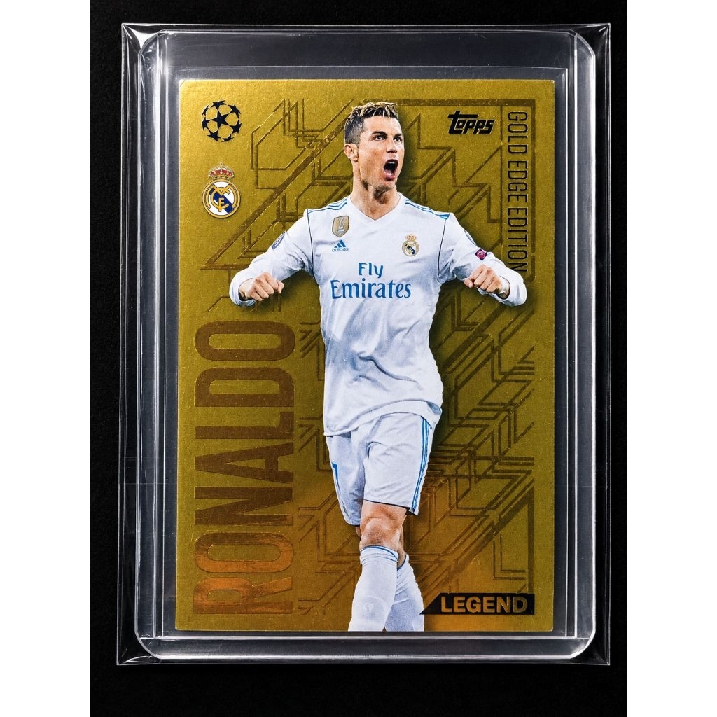 CR7 Gold Edition Card Cristiano Ronaldo Chính Hãng Card Bóng Đá Sưu Tầm Hiệu Ứng Vàng Cao Cấp