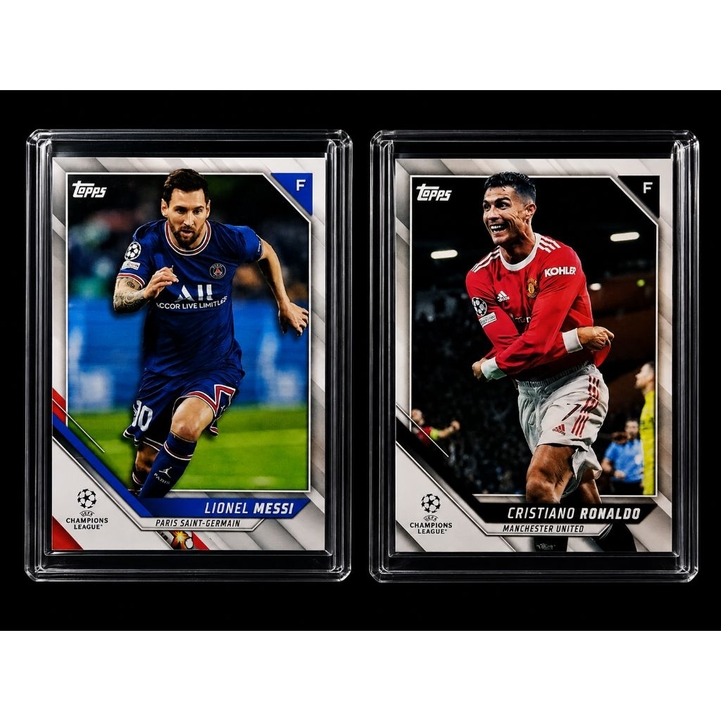 CR7 & Messi UEFA Champions League Card Chính Hãng Cristiano Ronaldo Lionel Messi Sưu Tầm