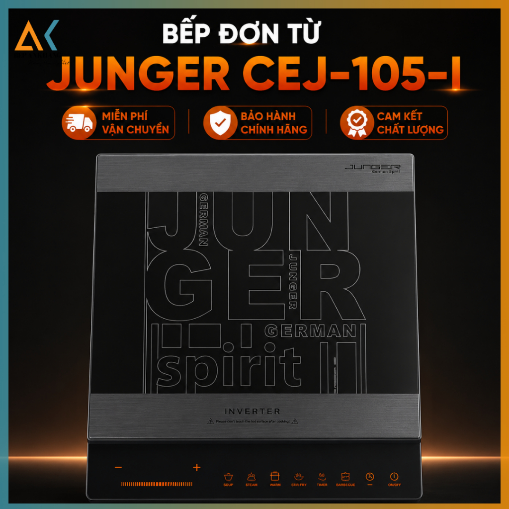[ Chính Hãng ] Bếp đơn Từ Junger CEJ-105-I - Miễn Phí Vận Chuyển và Lắp Đặt TPHCM - Bếp An Khang