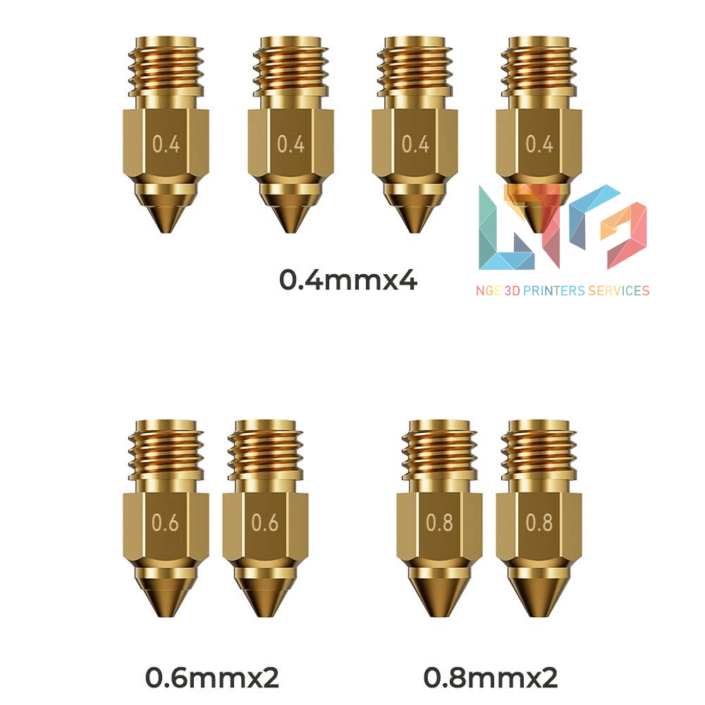 Bộ vòi phun bằng đồng thau Brass Nozzle Kit cho máy in 3D Creality Ender 5 Max