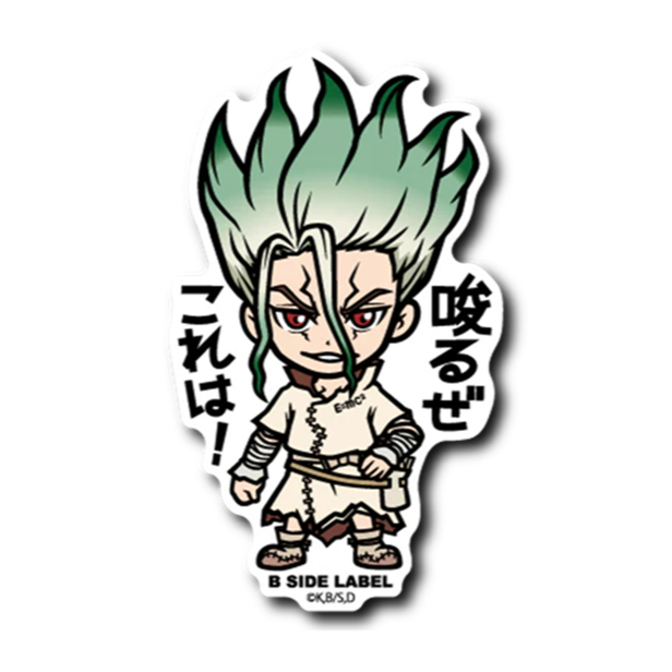 [Direct from Japan] B - SIDE LABEL Dr.STONE Sticker , Can Badge & Charm Attack on Titan Series Japan