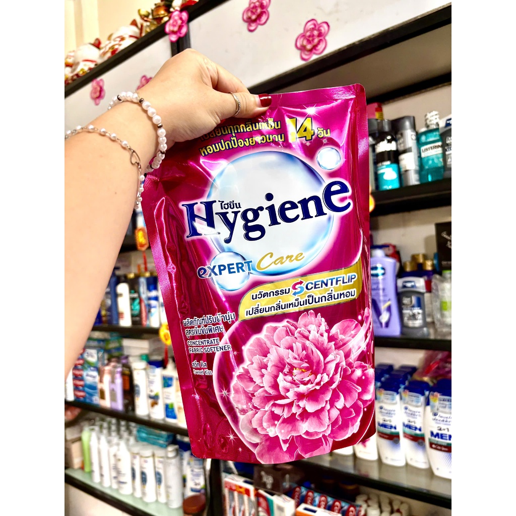 HYGIENE HỒNG ĐẬM NỘI ĐỊA 1 LÍT - NƯỚC XẢ VẢI ĐẬM ĐẶC HYGIENE THÁI LAN