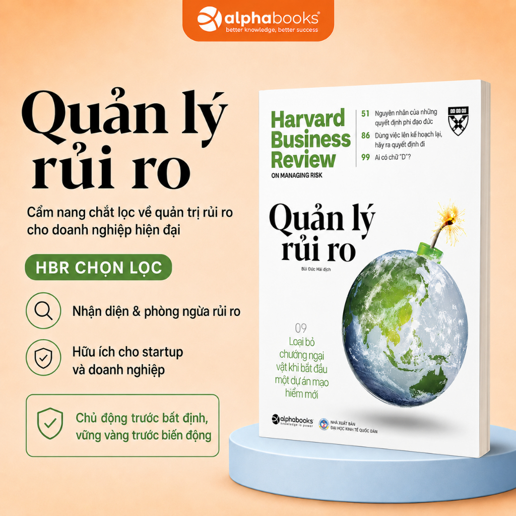 Sách - HBR Onpoint : Quản Lý Rủi Ro (Tái Bản Mới Nhất) - Alpha Books