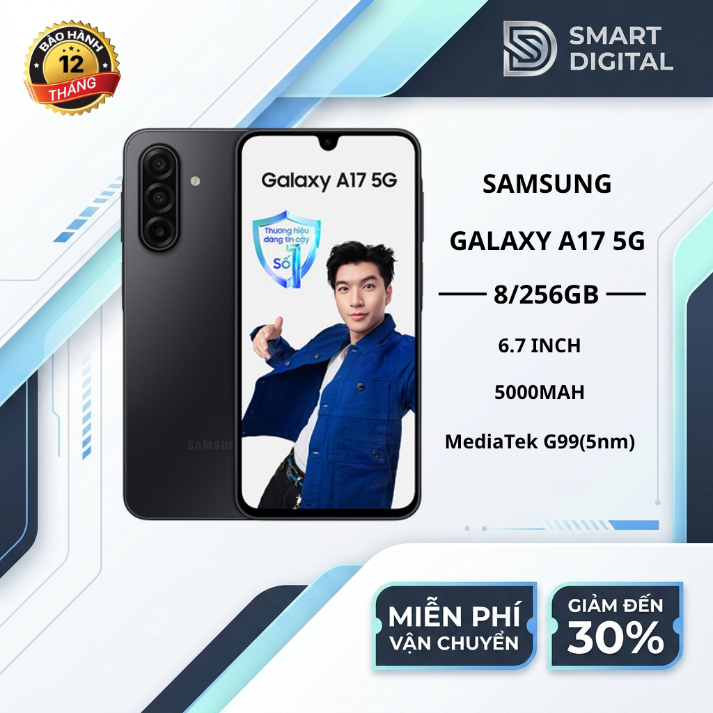 [Hoả Tốc] Samsung Galaxy A17 5G (8GB/256G) - Hàng chính hãng - Bảo hành 12 tháng