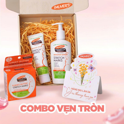 COMBO Quà Tặng "Vẹn Tròn" Palmer's (Lotion, Kem, Bơ Ngừa rạn)