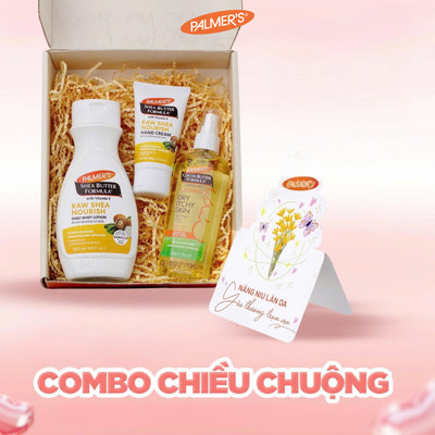 COMBO Quà Tặng "Chiều Chuộng" Palmer's (Dầu dưỡng, Sữa dưỡng thể, Kem tay 60g)