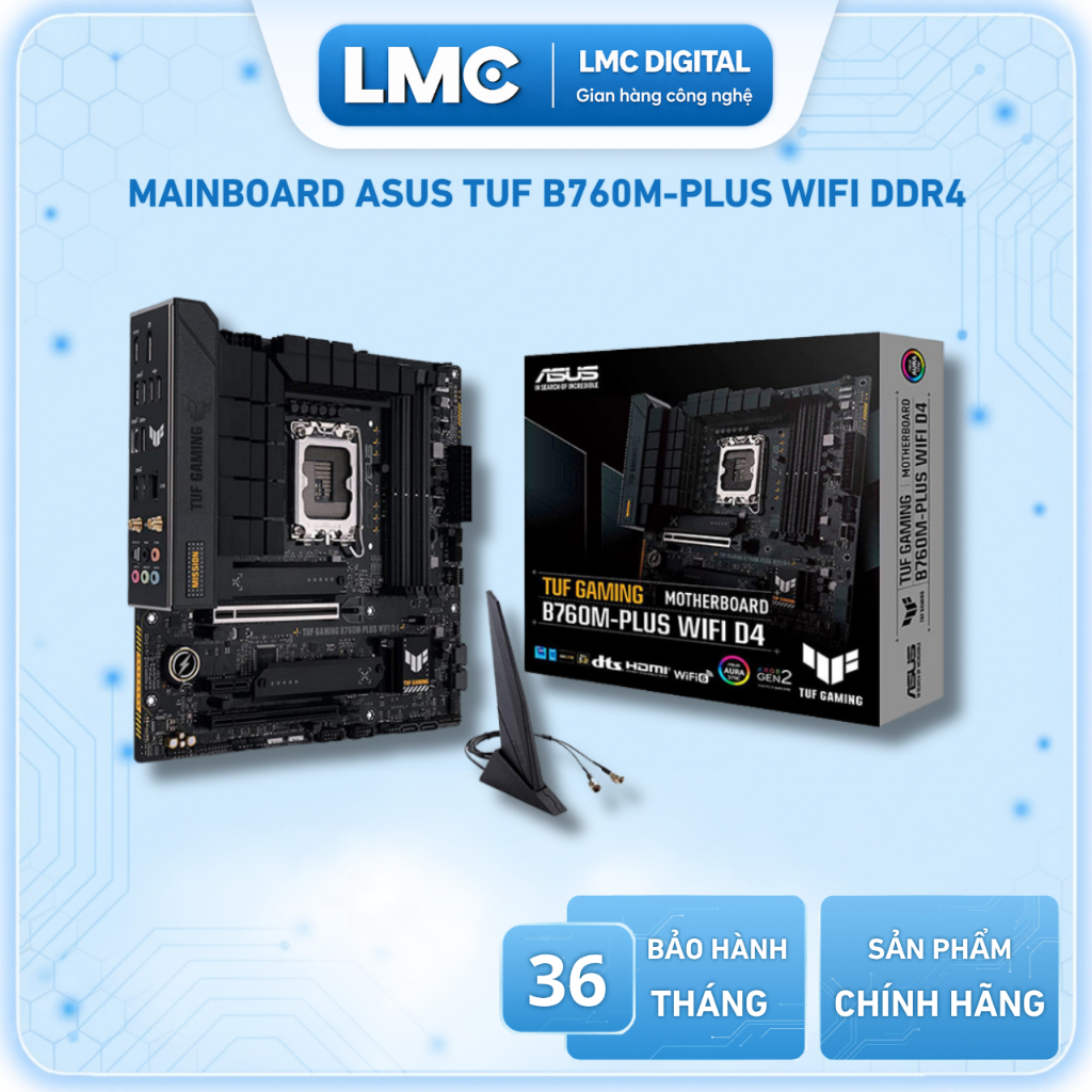 Mainboard Asus TUF GAMING B760M-PLUS WIFI DDR4 ( LGA1700 )
