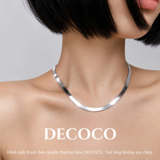 Dây chuyền, vòng cổ Choker Basic trơn không đen gỉ DECOCO ACC