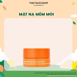 [VOUCHER 8% TỐI ĐA 50K][SALE] Mặt Nạ Ngủ THE FACE SHOP Cấp Ẩm Mềm Da Môi Vitamin Lip Sleeping Mask 14g