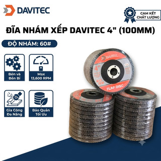 Combo 10 viên đĩa ráp xếp/ nhám xếp quy cách 100x16mm (4 inch), độ hạt A40, A60, A80, tốc độ quay tối đa 13.600 v/p