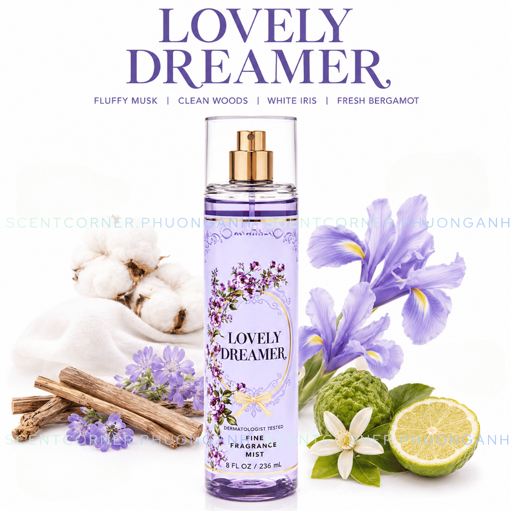 [ Mini để thử mùi ] LOVELY DREAMER - Xịt thơm Body Mist