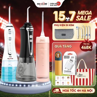 Máy tăm nước cầm tay Maxcare gồm 5 mẫu máy tăm nước gấp gọn & tăm nước mini 200ml,300ml Nhật Bản