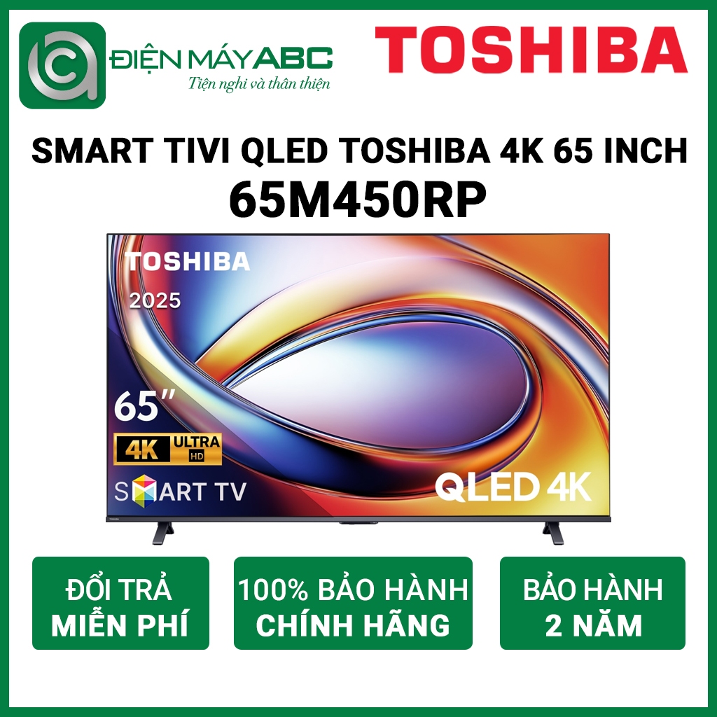 Smart Tivi QLED Toshiba 65 inch 4K 65M450RP - Chính hãng