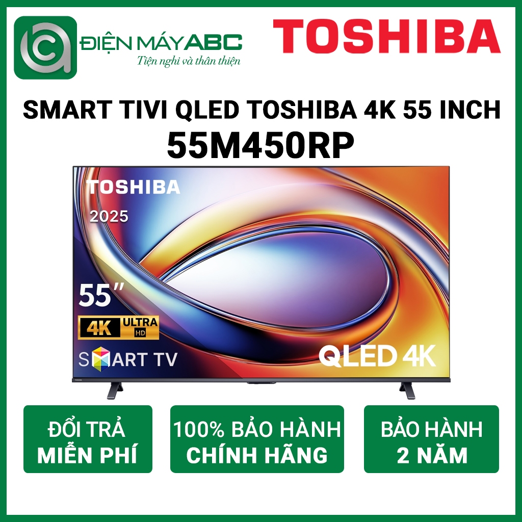 Smart Tivi QLED Toshiba 55 inch 4K 55M450RP - Chính hãng