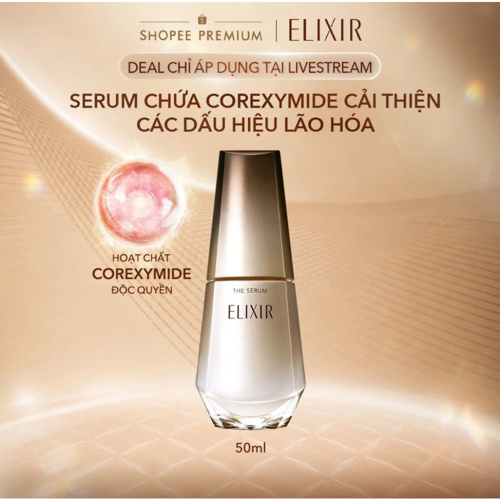 (Hannah x ELIXIR) Serum kích hoạt trẻ hóa làn da ELIXIR The Serum 50ML