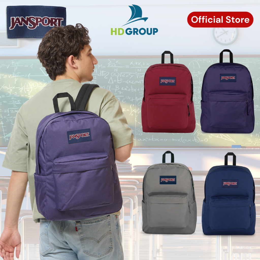 Balo Jansport (USA) chính hãng SuperBreak Plus có ngăn laptop, bền bỉ, bảo hành 1 năm (JS0A4QUE)