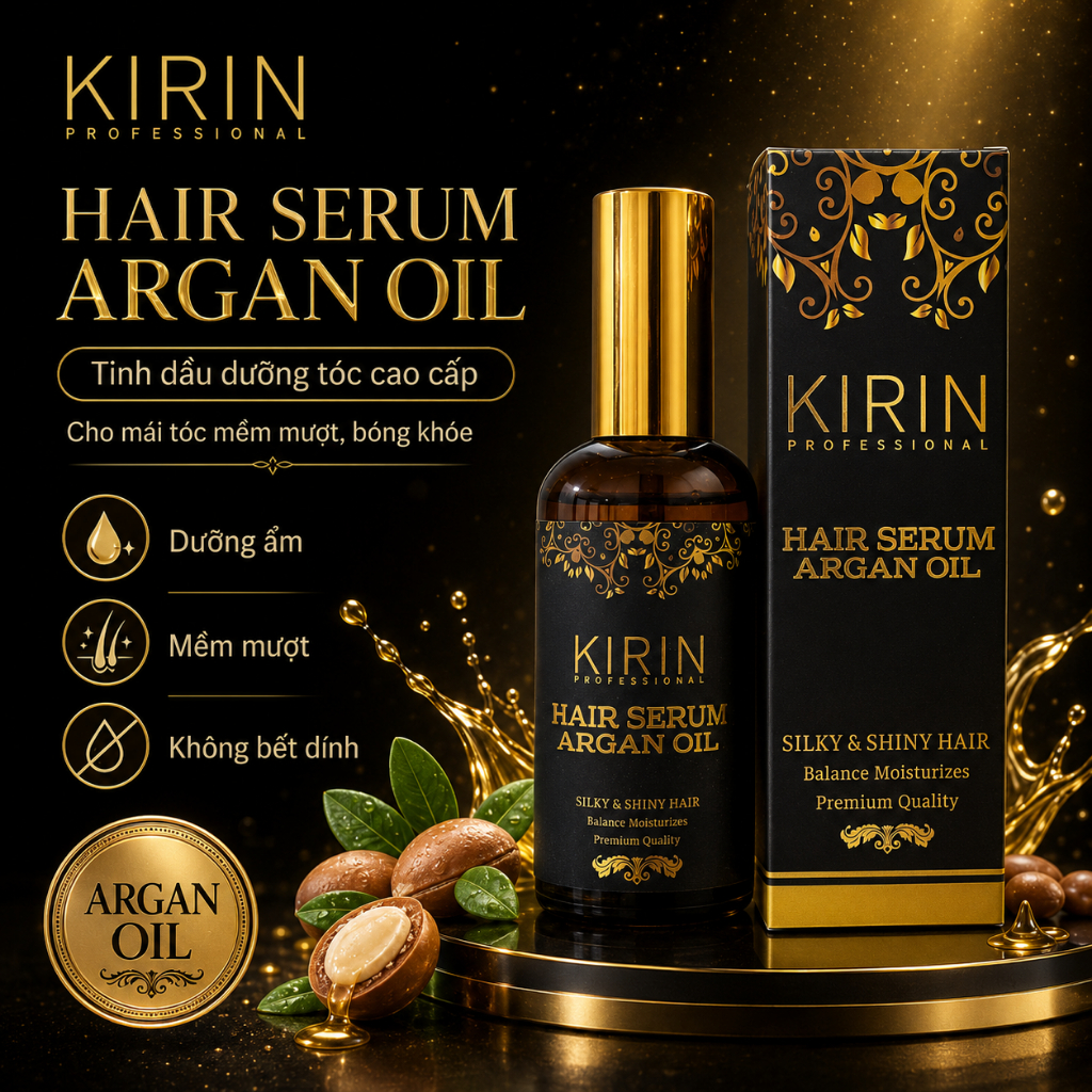 Kirin Professional Hair serum argan oil Tinh dầu dưỡng tóc Argan oil Kirin professional