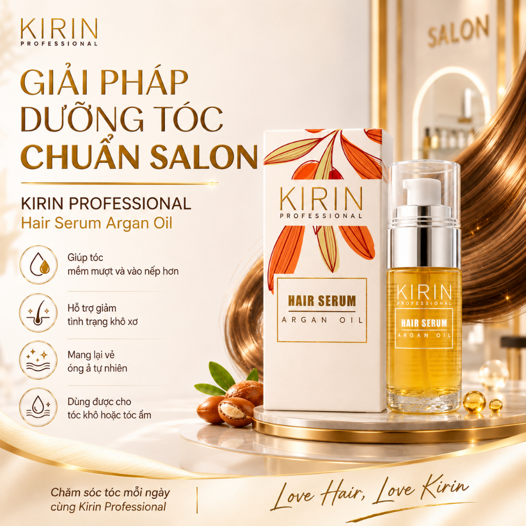Kirin Professional Hair serum argan oil Serum dưỡng tóc Argan oil Kirin professionaL