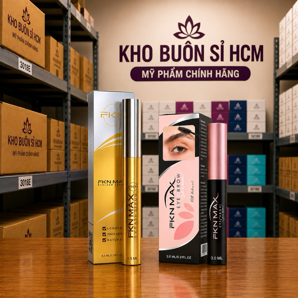 Combo Dưỡng mi FKN Max, dưỡng mày fkn max dài, rậm và đen bóng 6.5ml