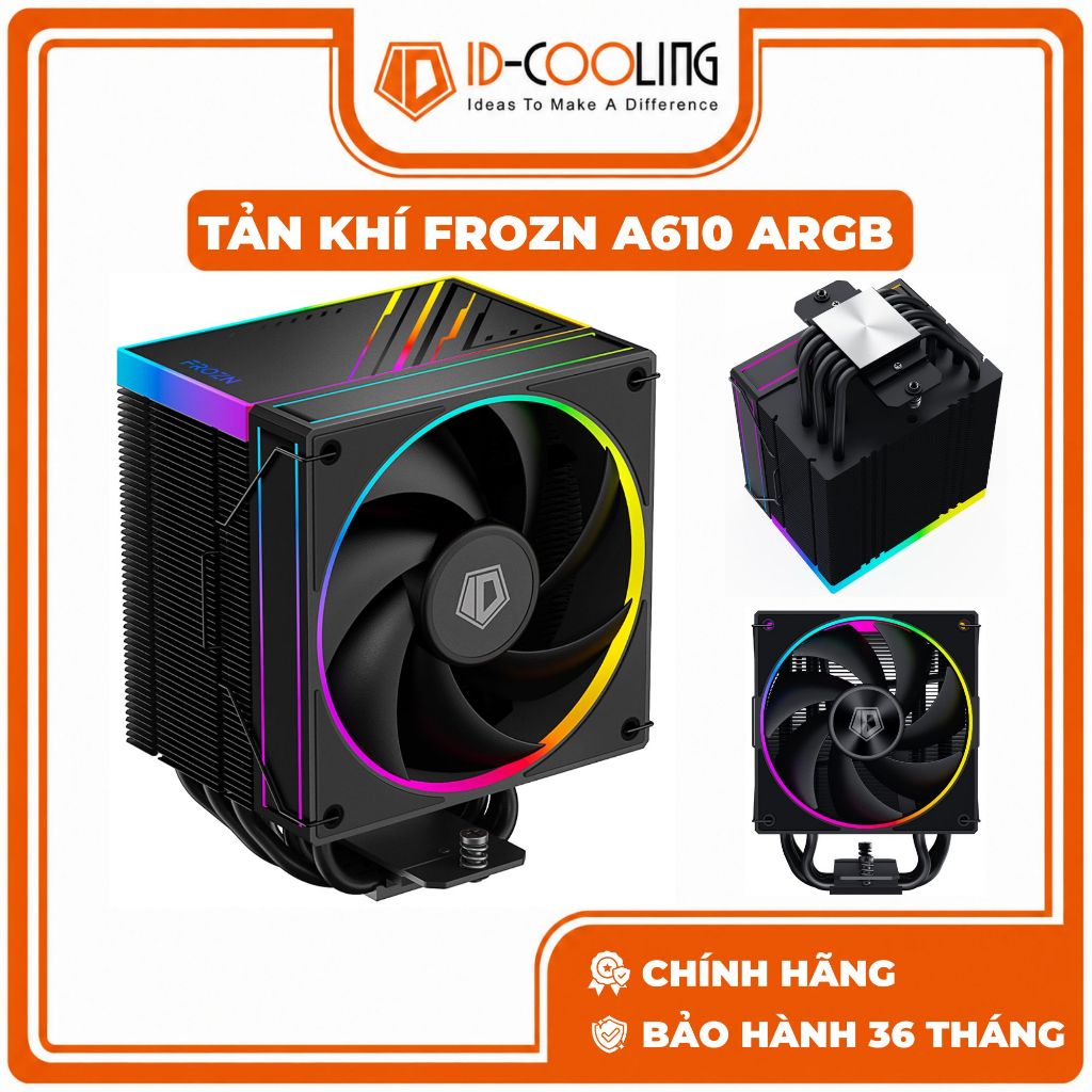 TẢN NHIỆT KHÍ ID-COOLING FROZN A610 ARGB