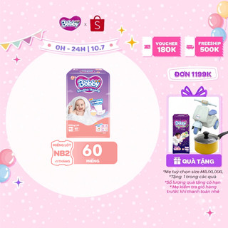 Miếng lót sơ sinh Bobby Newborn 2-60 miếng