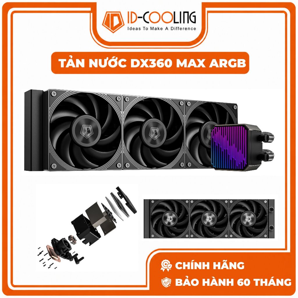 TẢN NHIỆT NƯỚC ID-COOLING DX240 MAX - DX360 MAX
