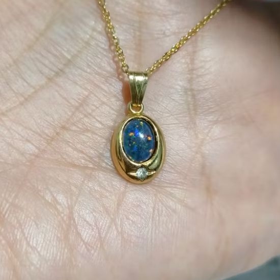 Dây chuyền đá Opal si tuyển nhật