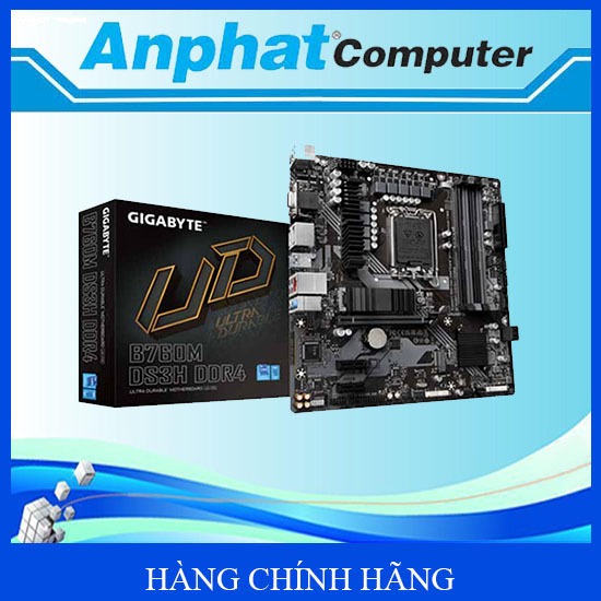 Bo Mạch Chủ Mainboard Gigabyte B760M DS3H DDR4 Socket LGA1700 - Hàng Chính Hãng