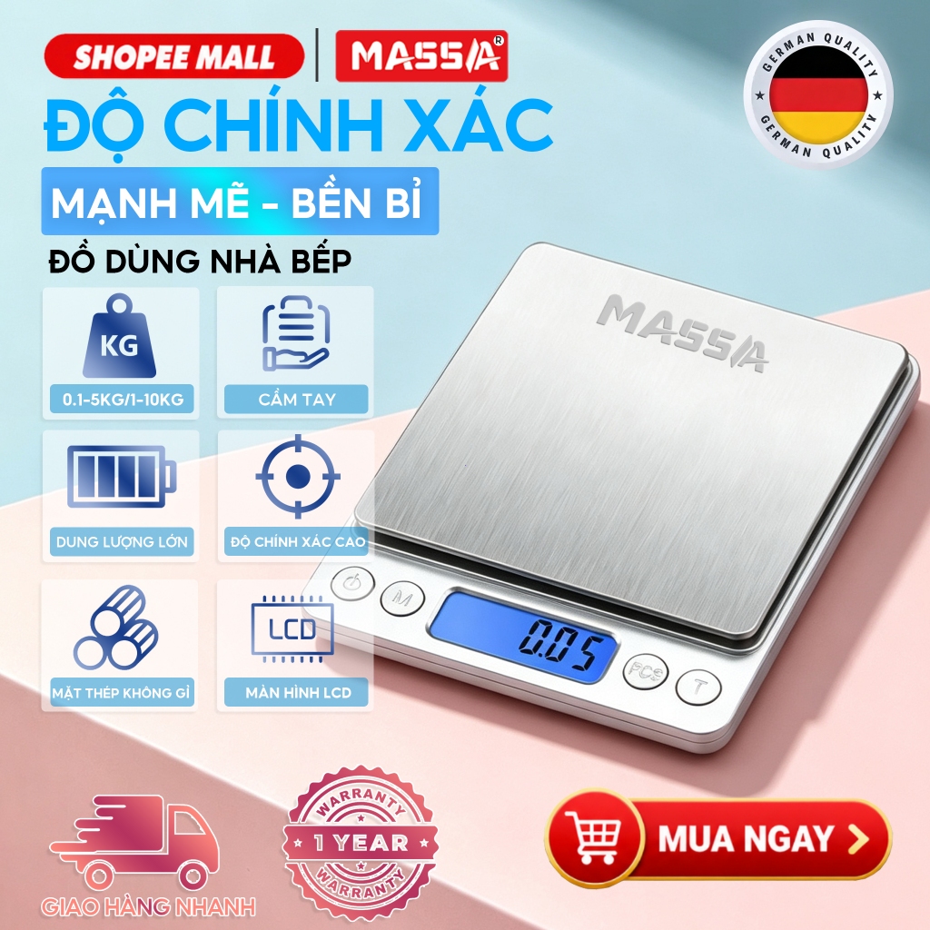 Cân Tiểu Ly Điện Tử 0.1G - 3000G (3KG) - Trường Thịnh Sài Gòn