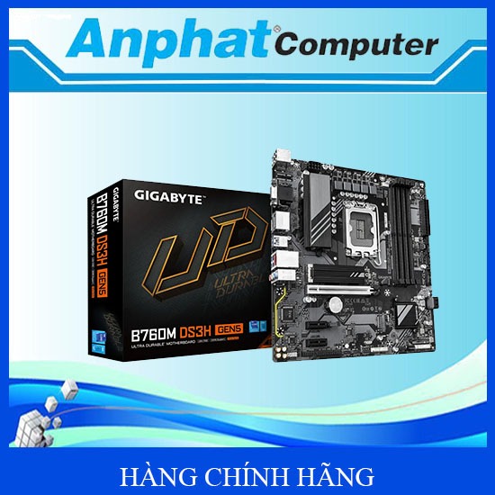 Bo Mạch Chủ Mainboard Gigabyte B760M DS3H GEN5 Socket LGA1700 - Hàng Chính Hãng