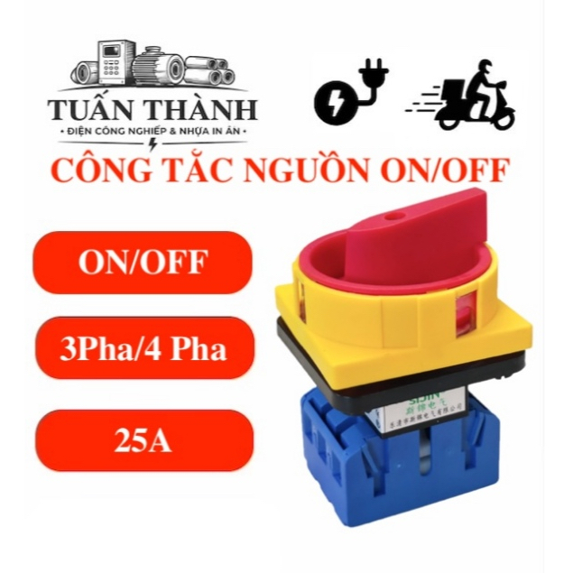 Công Tắc Nguồn ON-OFF 3 Pha 25A SFD11-25A 3P