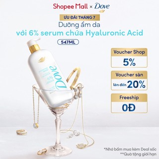 Sữa tắm Dove Hyaluronic Acid dưỡng ẩm da - Hydration Boost 547ml