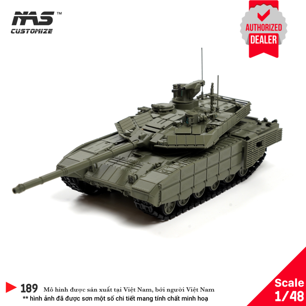 [NAS] Mô hình xe tăng Nga T-90M 1/48, Mô hình quân sự lắp ráp xe tăng Nga T90-M tỉ lệ 1/48