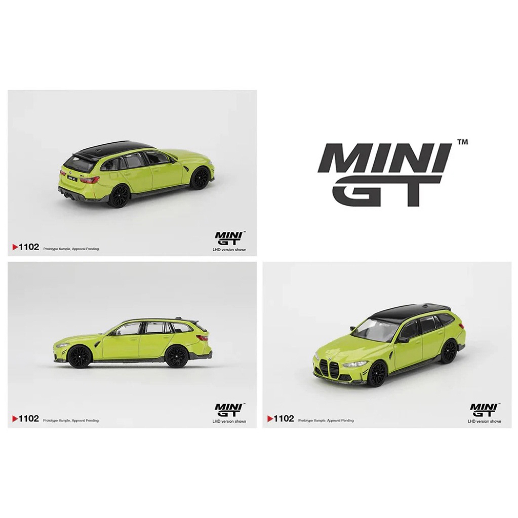 mohinhxeps-1/64_ Mini GT- #1102  BMW M3 M Performance Touring São Paulo Yellow