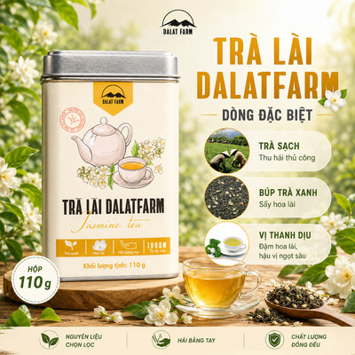 Trà Lài DalatFarm - Hộp 110g