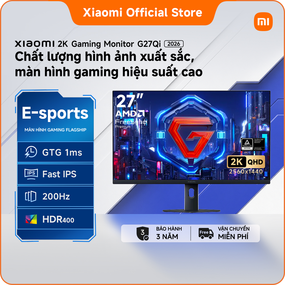 Màn hình gaming độ phân giải 2K Xiaomi G27Qi 2026 | HDR 400 Độ sâu hình ảnh vượt trội với chi tiết s