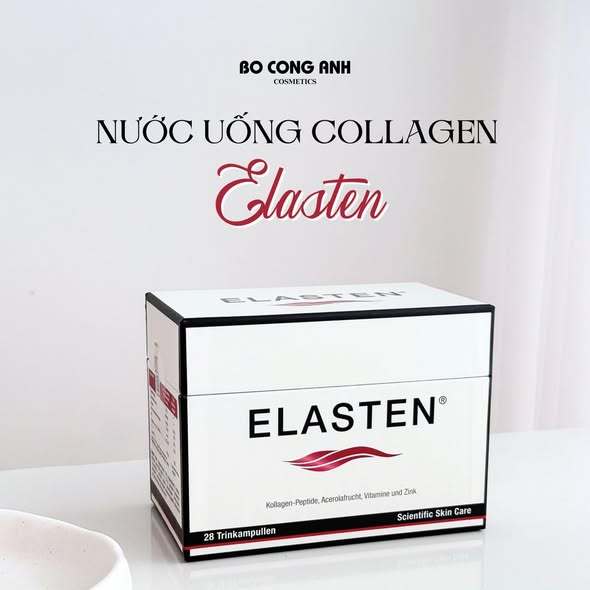 Hộp 28 Lọ Nước Uống Đẹp Da Collagen Elasten Đức