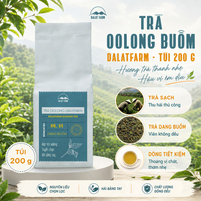Trà Oolong Buồm DalatFarm - Túi 200g