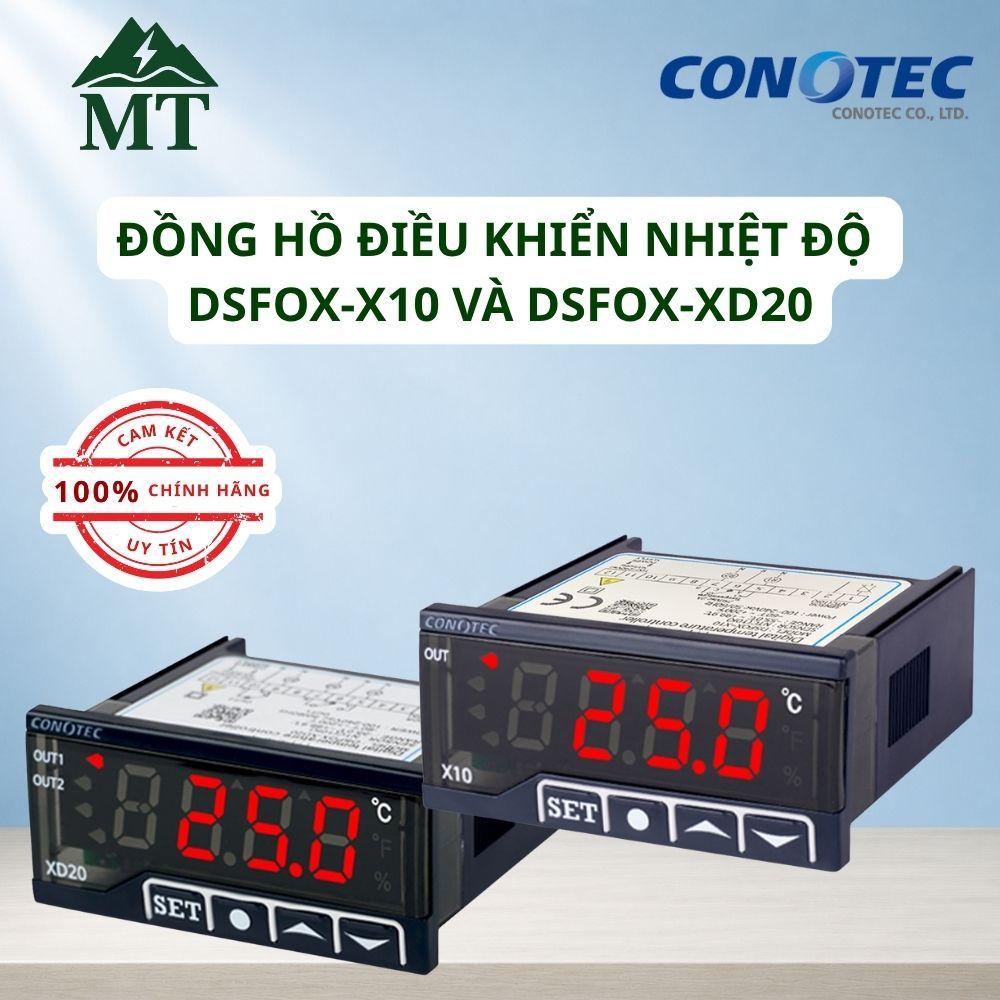 Đồng hồ điều khiển nhiệt độ CONOTEC DSFOX-X10 và DSFOX-XD20  _ Thay Thế FOX-1004 và FOX-D1004 cũ
