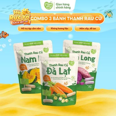 [30-60 NGÀY] Combo 3 gói bánh ăn dặm cho bé Mămmy đủ vị dành cho bé 6th