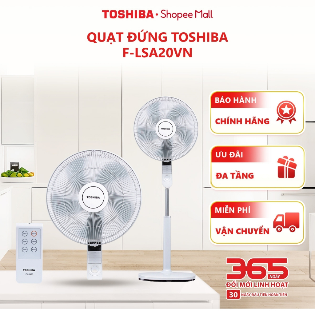 Quạt đứng Toshiba F-LSA20VN - Hàng chính hãng, bảo hành 12 |HỎA TỐC HCM|