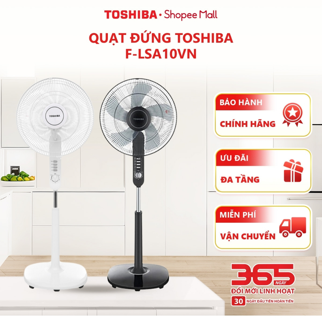 Quạt đứng Toshiba F-LSA10VN - Hàng chính hãng, bảo hành 12 tháng |HỎA TỐC HCM|