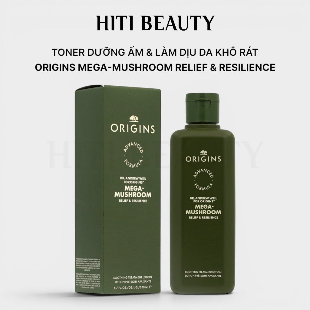 Toner Nấm Origins Mega-Mushroom Relief & Resilience 200ml