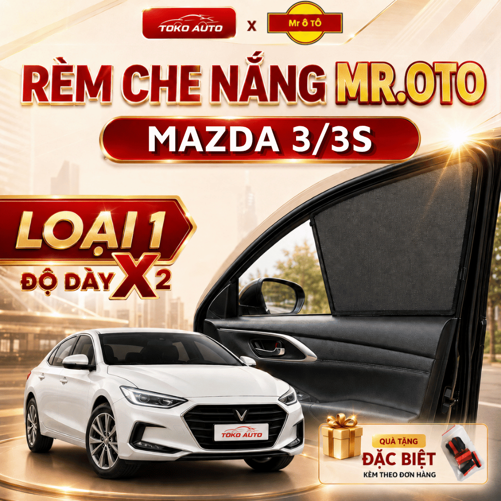 Rèm Che Nắng Xe MAZDA 3/3S PREMACY/HATBACK/SPORT Loại 1 MR Ô.TÔ Chống Tia UV, Tia Cực Tím Bảo Hành 2