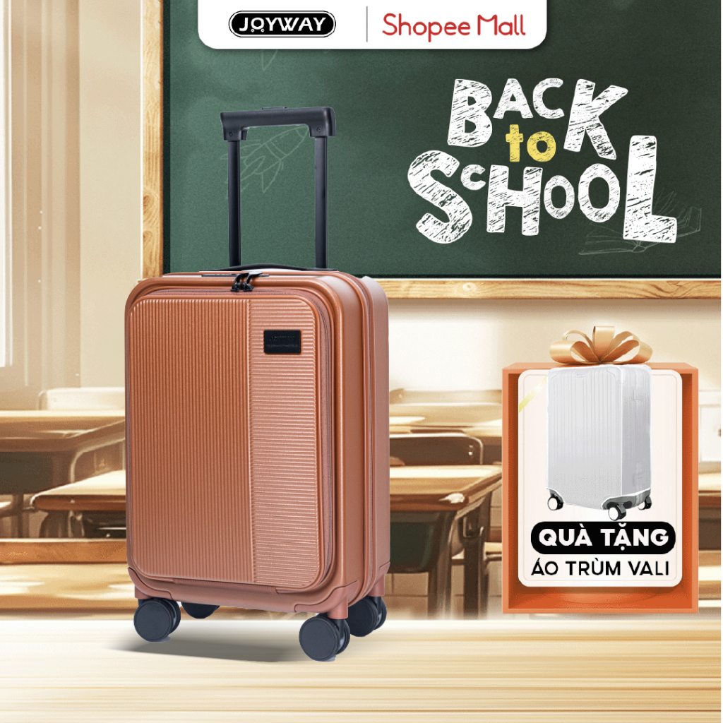 Vali JoyWay TROP005 Size 20/24/28, Khóa Số TSA, Dây Kéo YKK, Có Ngăn Nới Rộng, Bảo Hành Trọn Đời